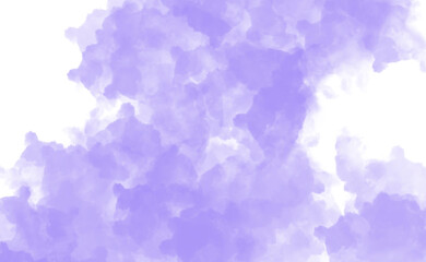 Purple watercolor stain isolated on transparent background for various design projects and artistic creations with a soft and elegant touch