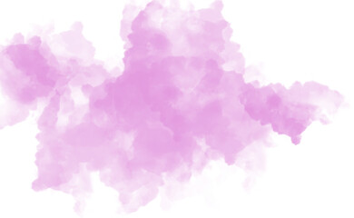 Watercolor splash isolated on transparent background, a vibrant burst of color for artistic designs and creative compositions