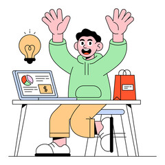 Start-up Analysis PNG file on transparent background