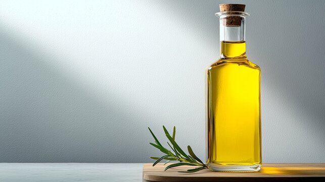 Olive oil bottle styled artistic minimal modern composition design arrangement culinary inspiration organic healthy display