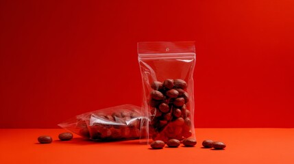 Red beans bag styled artistic minimal modern composition design arrangement culinary inspiration organic display