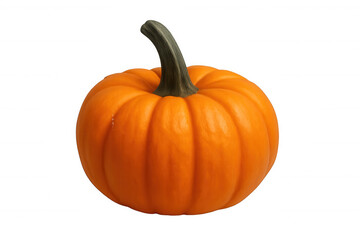 Obraz premium Bright orange pumpkin on transparent background, symbolizing autumn harvest, halloween, and thanksgiving traditions