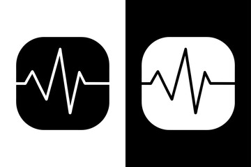 Heart Rate Monitor Icon — Health Care Vector Illustration.