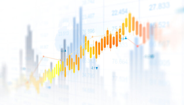 Stock market investment trading graph growth Transparent.Trade business analytics graph and financial chart.PNG chart graph business.	