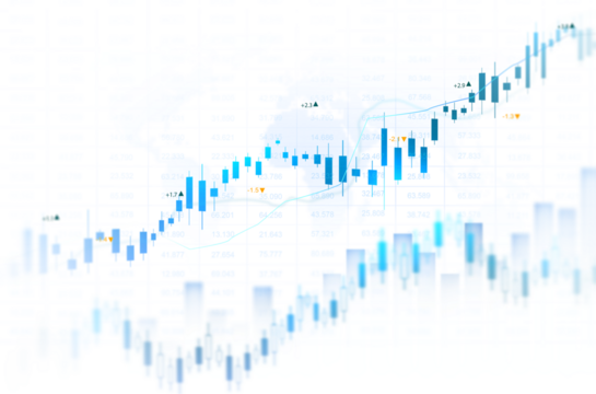 Stock market investment trading graph growth Transparent.Trade business analytics graph and financial chart.PNG chart graph business.	