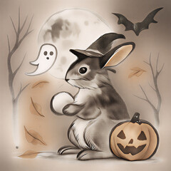 ウサギとハロウィン