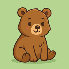 Obraz premium vector illustration teddy bear cartoon