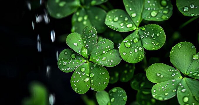 Fresh Clover material after rain