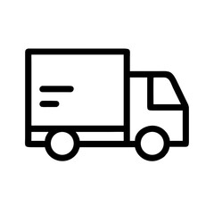 Vector art of delivery truck