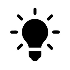 Vector art of light bulb
