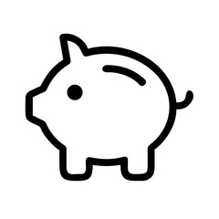Vector art of piggy bank