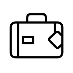 Vector art of suitcase