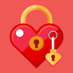 heart shaped padlock
