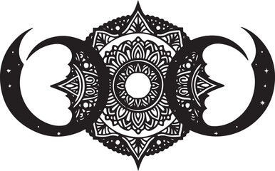 Celestial Moon Phase Boho Mandala Bundle 🌙