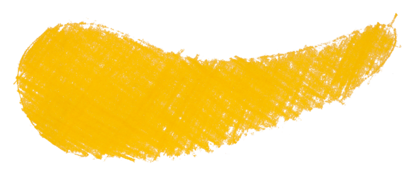 Abstract organic colored pencils abstract yellow chalk drop shape isolated on transparent background