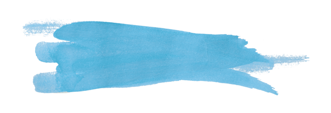 light blue watercolor background. Artistic hand paint. Isolated on transparent background.