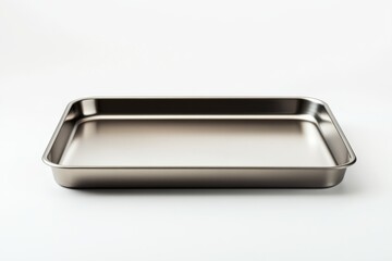 Silver Tray on a Wooden Table