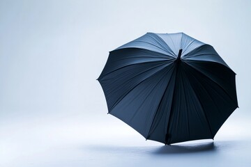 isolated umbrella with a copy space
