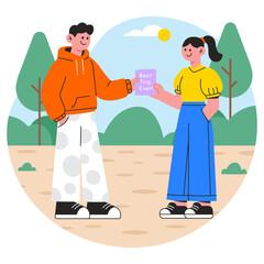 Best Trip PNG file on transparent background