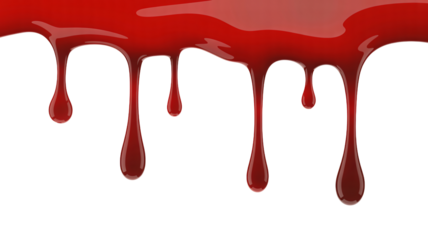 Deep red dripping liquid for dramatic Halloween or horror designs