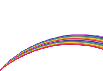 Hand made Colorful rainbow arc vector illustration Vector perfect for cheerful designs and creative projects