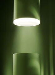 lamp on the exclusive green wall