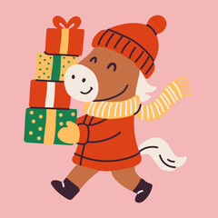 Joyful Pony Spreading Christmas Magic