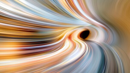 A vibrant, abstract image depicting swirling colors and motion, creating a sense of depth and dynamic energy.