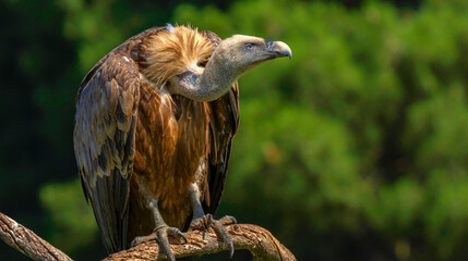 Eurasian Griffon Vulture, Gyps fulvus, Agricultural Fields, Castilla y Leon, Spain, Europe