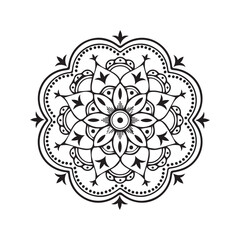 Ornamental Mandala Design Vector Illustration