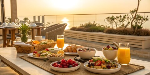 breakfast in the restaurant