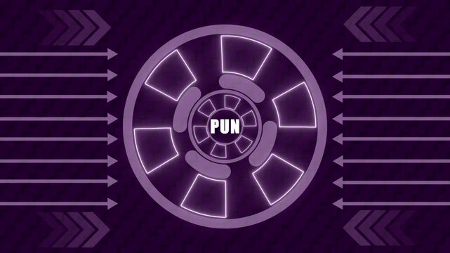 Futuristic pun HUD Countdown Number 10 Animation &ndash; Digital Interface Design
