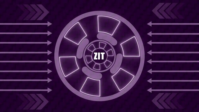 Futuristic zit HUD Countdown Number 10 Animation &ndash; Digital Interface Design