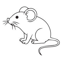 black and white cat silhouette vector