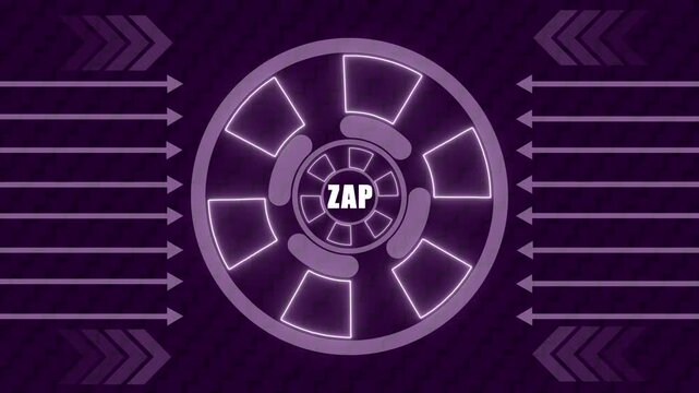 Futuristic zap HUD Countdown Number 10 Animation &ndash; Digital Interface Design