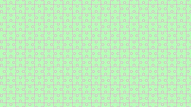 moving animation Seamless puzzle pattern background
