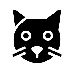 Vector art of cat face