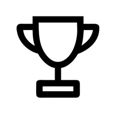 Vector art of trophy
