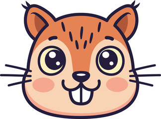 Cute Squirrel Character Illustration