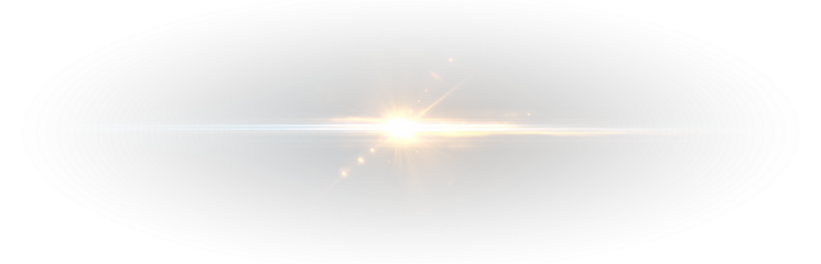 Fantasy light scene with shimmering glow, sparkling lens flare, glowing beams, magical starlight, golden and blue accents, isolated abstract effect, ideal for festive holiday and Christmas designs.