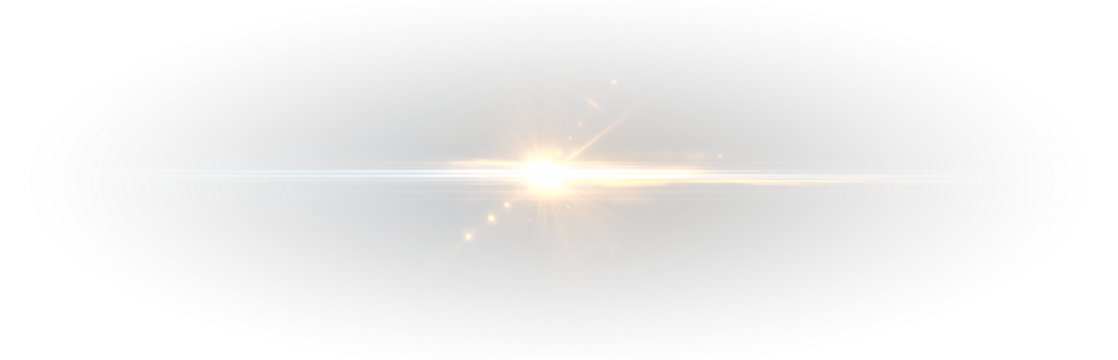 Fantasy light scene with shimmering glow, sparkling lens flare, glowing beams, magical starlight, golden and blue accents, isolated abstract effect, ideal for festive holiday and Christmas designs.