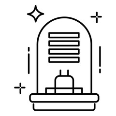 Automatic Lights Icon Depicting Innovative Smart Sensor Controlled Energy Efficient Lighting