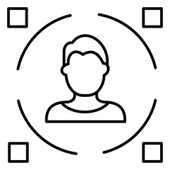 User Interaction Icon Depicting Touchscreen Engagement with Digital Interface for UX Optimization