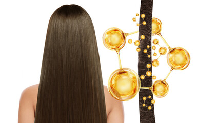 Obraz premium hair treatment concept