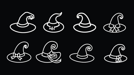 Haunted Wizard Hat Illustration Pack