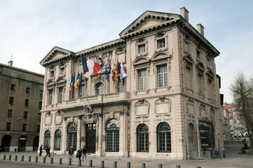 Hôtel de Ville de Marseille, classé Monument Historique en 1948, département des Bouches-du-Rhône, France