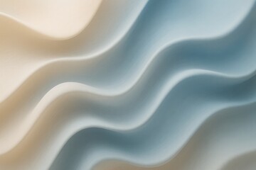 Obraz premium Blue and Beige Abstract Wavy Texture