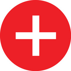 Red Medical Plus Icon Vector

A simple red medical cross icon in a white plus symbol on a red circle background, perfect for healthcare, emergency, and hospital design templates.
