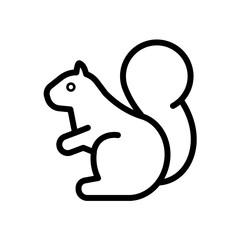 Fototapeta na wymiar squirrel - vector icon
