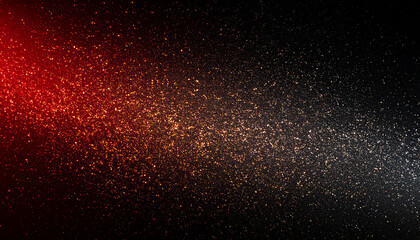 Obraz premium Red orange and black abstract glitter particles with grainy texture background bokeh